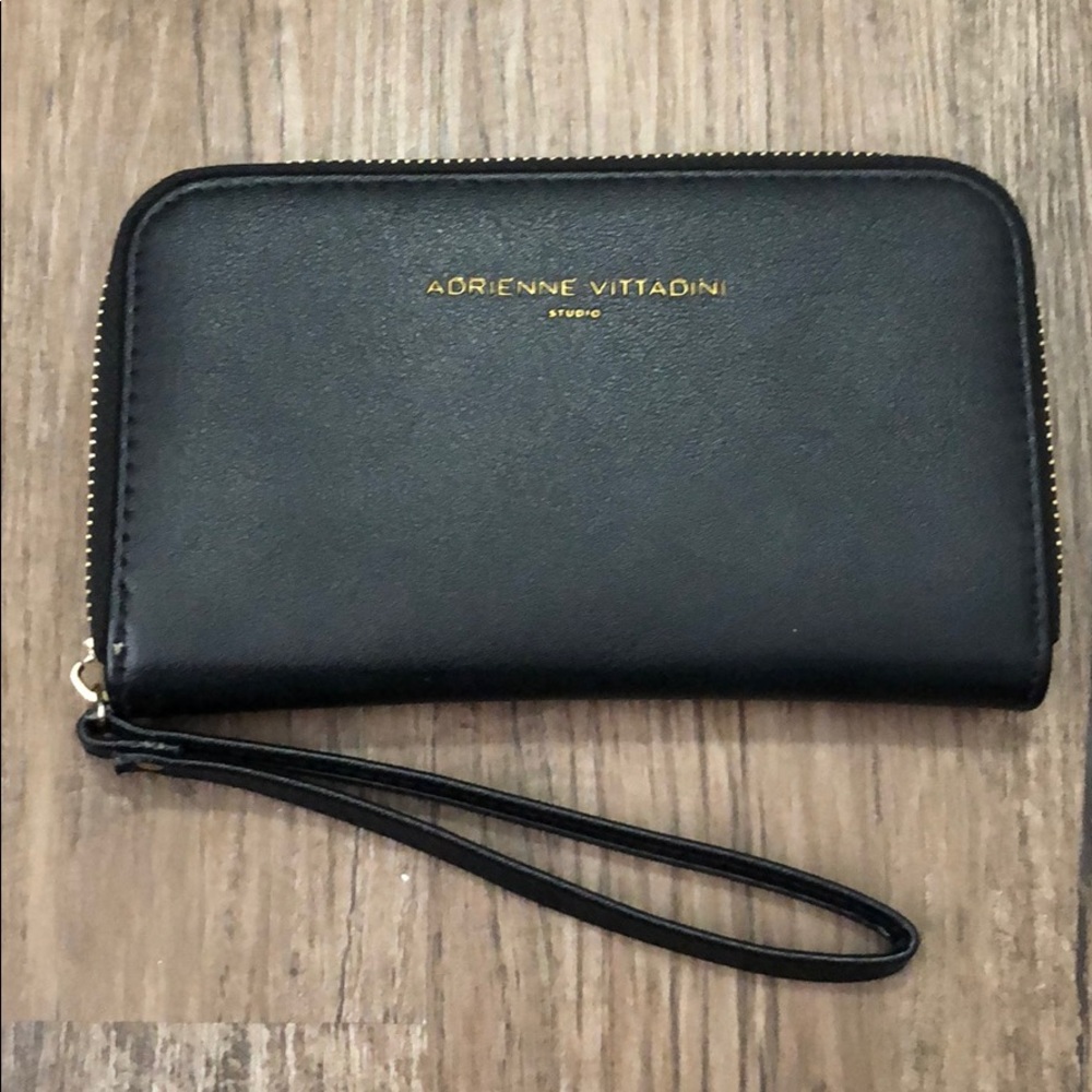 Wallet with wrist strap